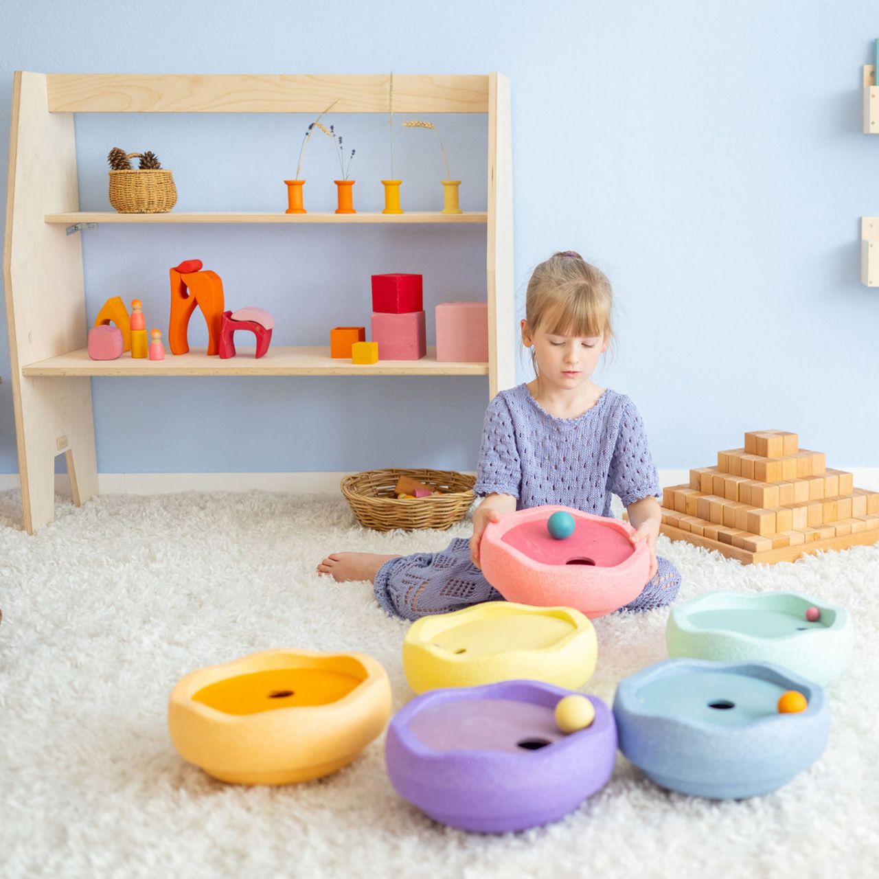 GRIMM'S x Stapelstein® Set Cool Pastel