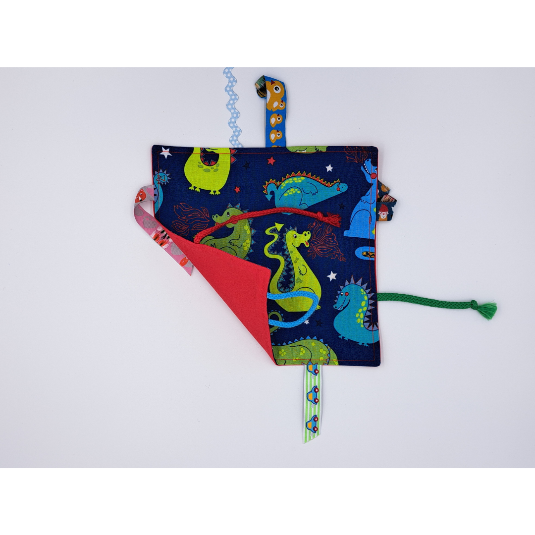 Quadrotto sensoriale in stoffa - Drago