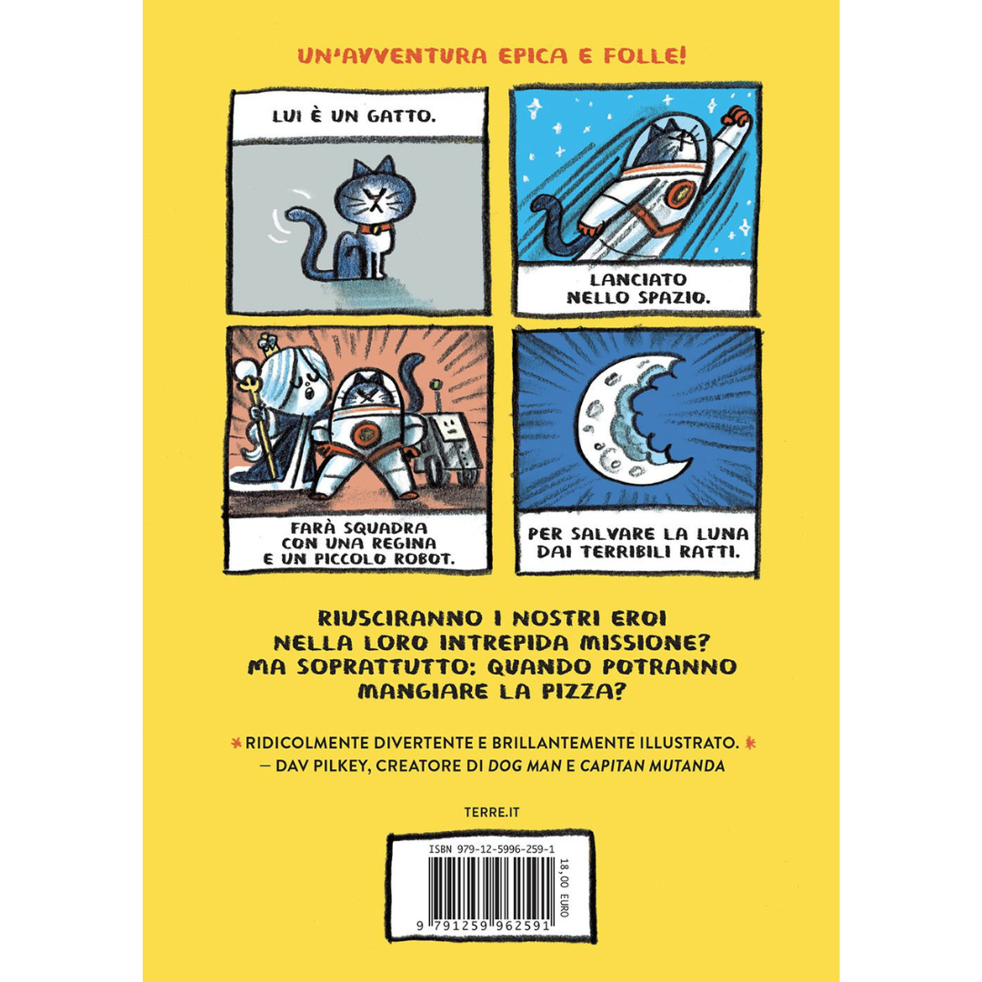 Il primo gatto nello spazio mangia la pizza!