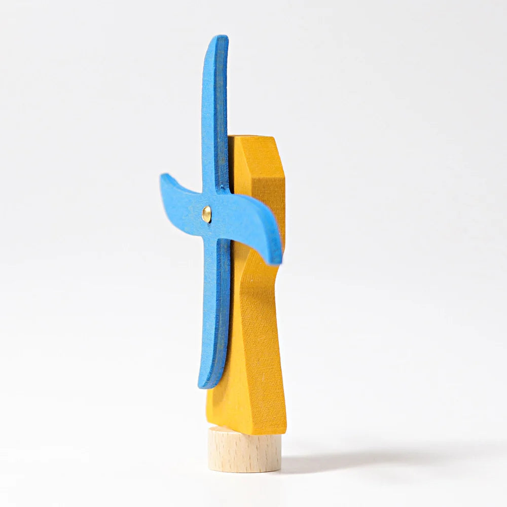 Figura decorativa in legno - Mulino a vento