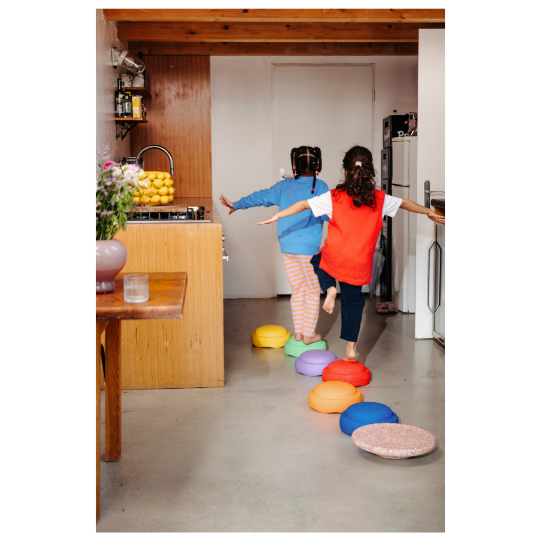 Stapelstein Super Confetti Rainbow Set classic 6+1 (board)