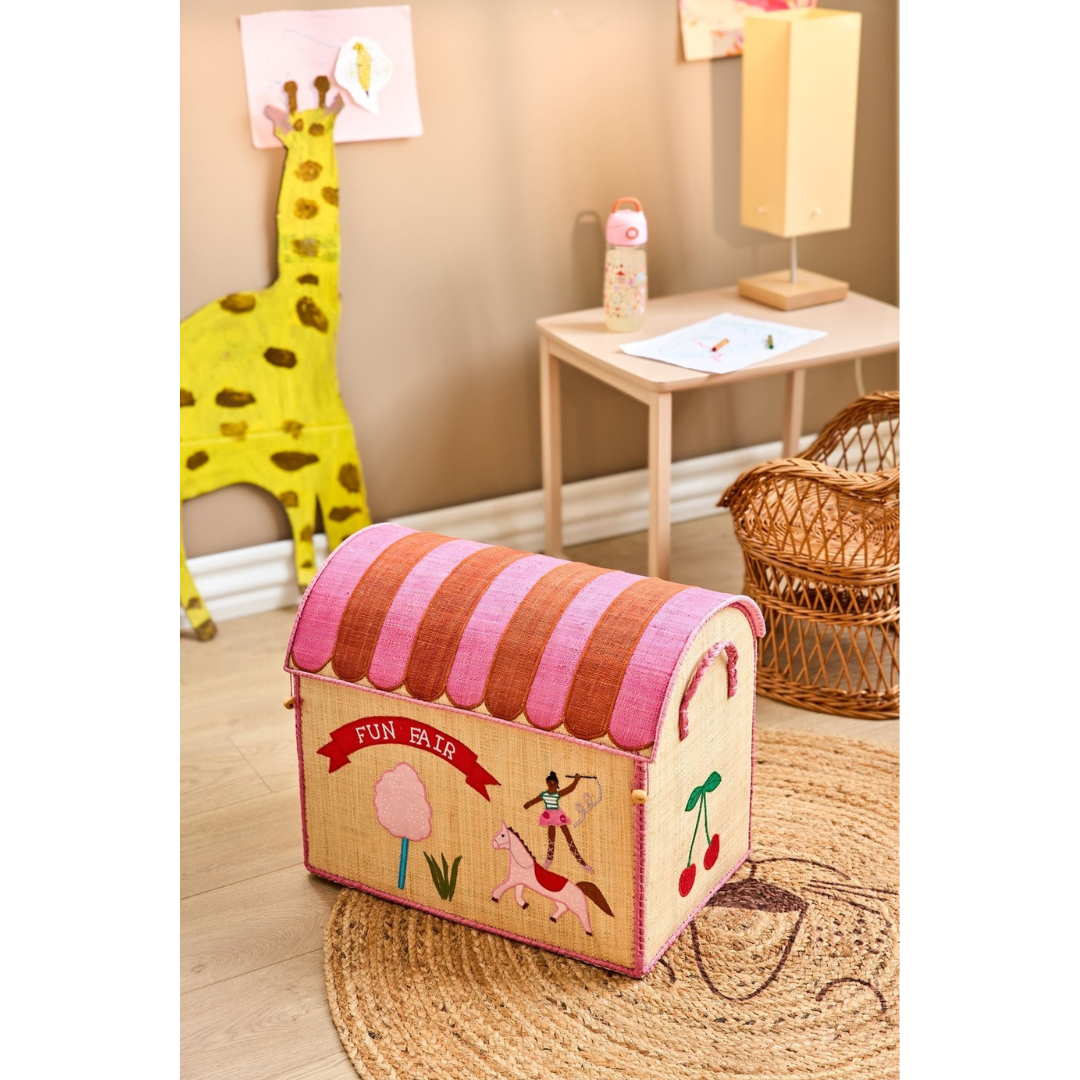 Ceste in rafia - Luna Park Pink