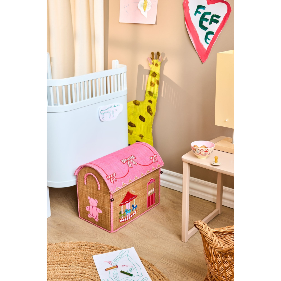 Ceste in rafia - Luna Park Pink