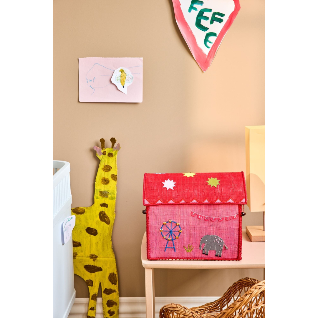 Ceste in rafia - Luna Park Pink