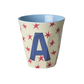 Bicchiere in melamina - Lettera A
