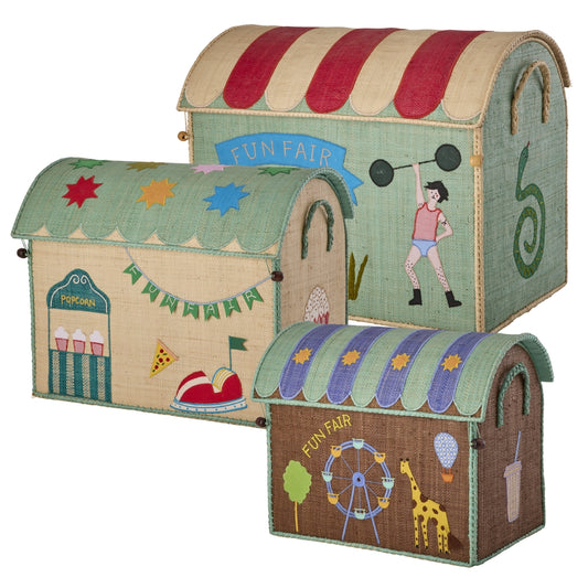 Ceste in rafia - Luna Park Verde