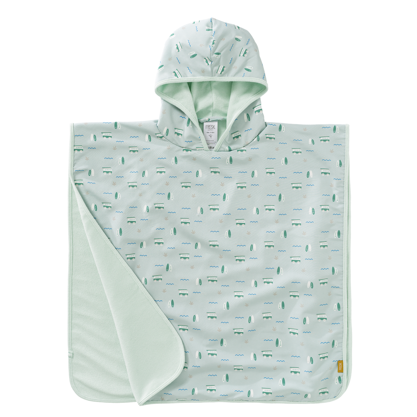 Strandponcho - UPF 50+ Schutz Surf Türkis