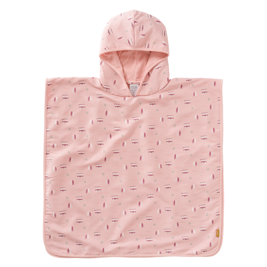 Poncho da spiaggia - protezione UPF 50+ Surf rose