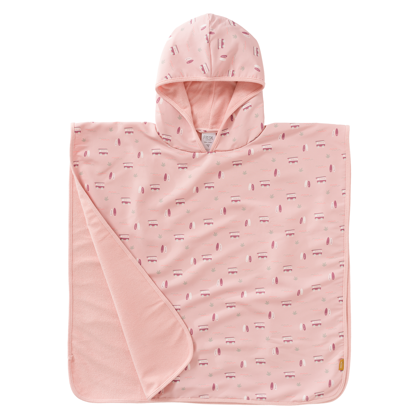 Poncho da spiaggia - protezione UPF 50+ Surf rose