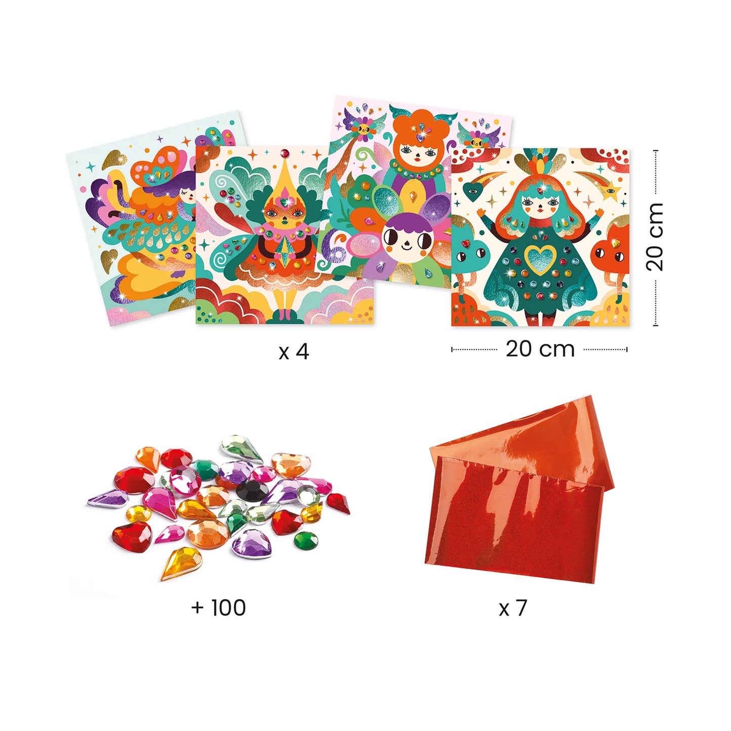 Quadro in metallo e strass - Armonia