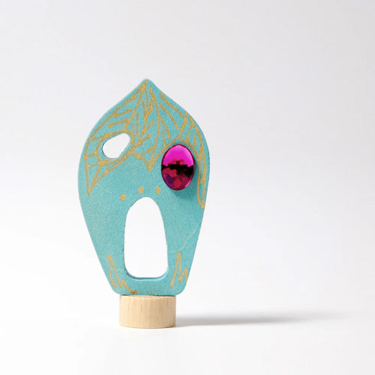 Figura decorativa in legno - Casa di foglie