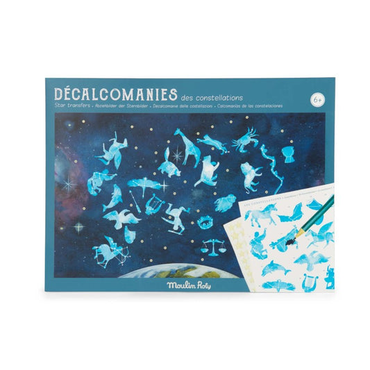 Decalcomanie - Le costellazioni - con stelle fosforescenti
