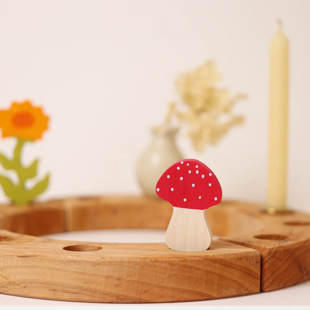 Figura decorativa in legno - Fungo