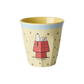 Bicchiere in melamina Snoopy - Crema
