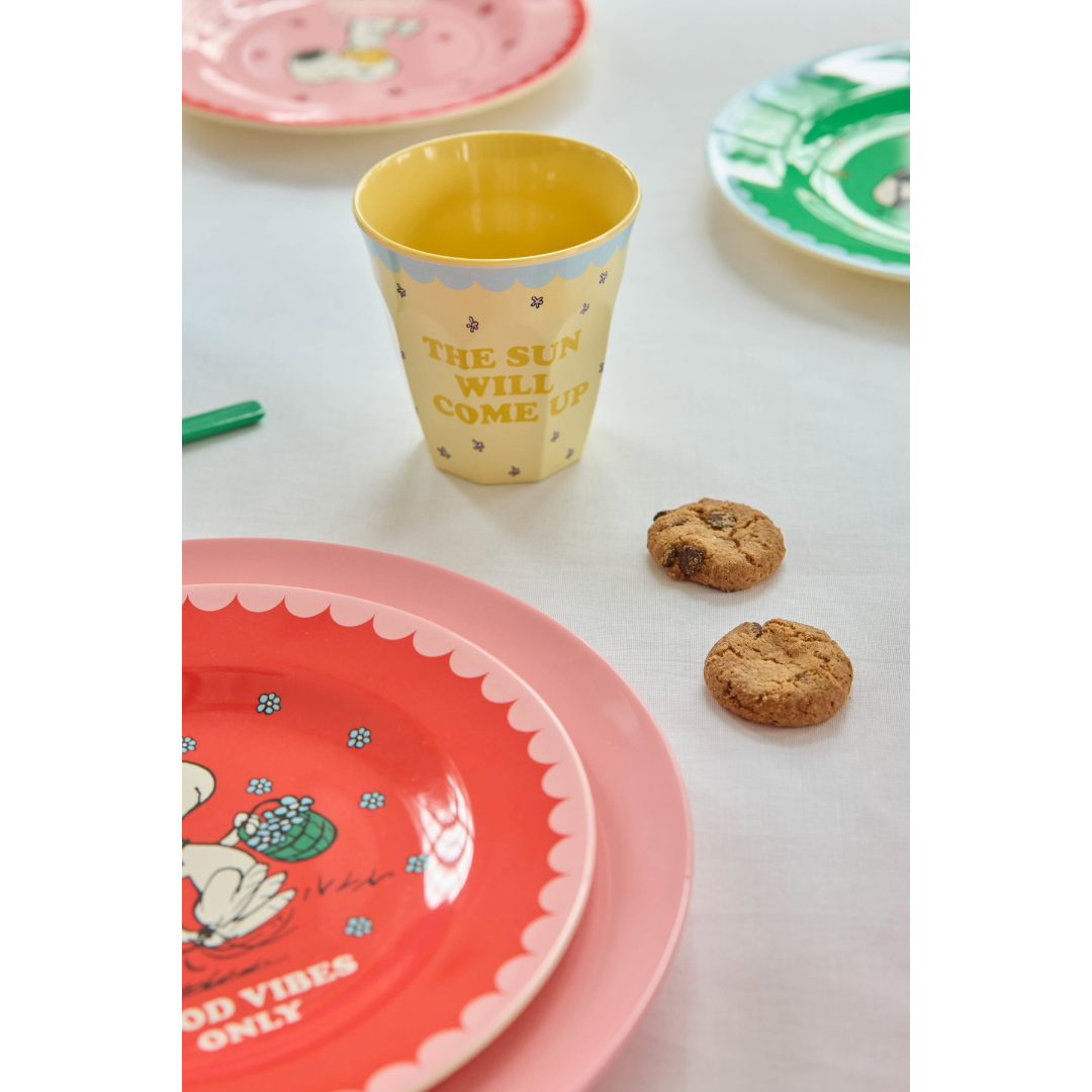 Bicchiere in melamina Snoopy - Crema
