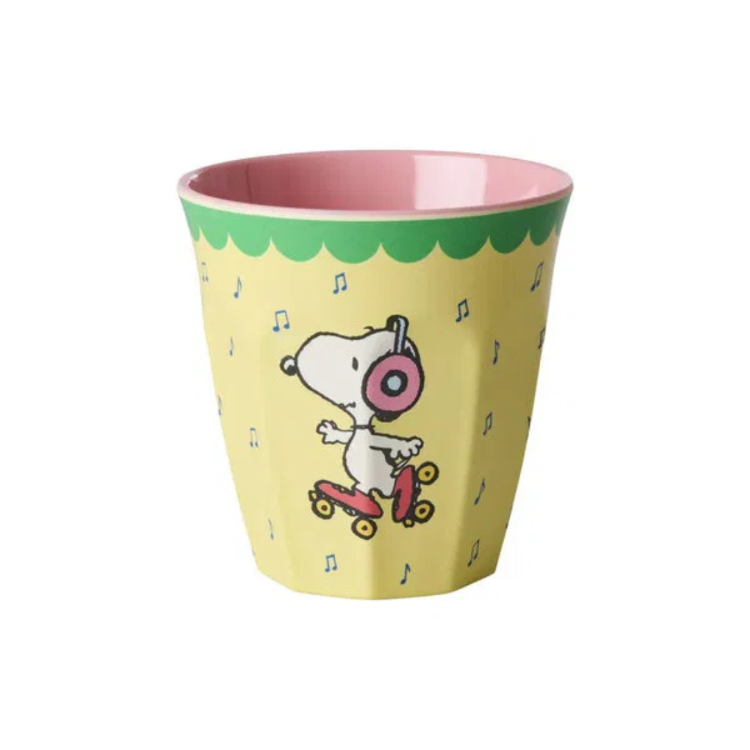 Bicchiere in melamina Snoopy - Giallo