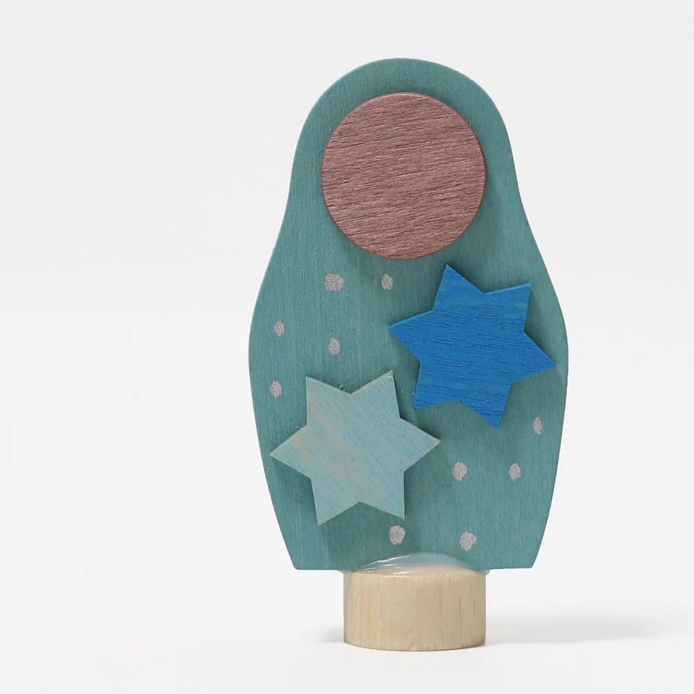 Figura decorativa in legno - Stelle Matrioska