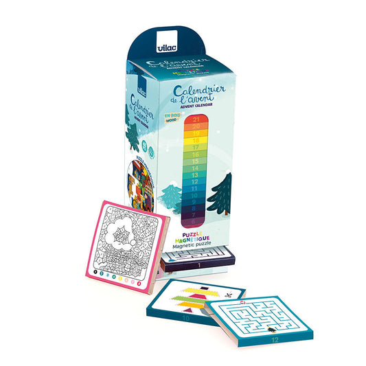 Il calendario dell'Avvento - Puzzle magnetico di Natale