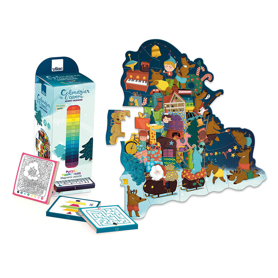 Il calendario dell'Avvento - Puzzle magnetico di Natale