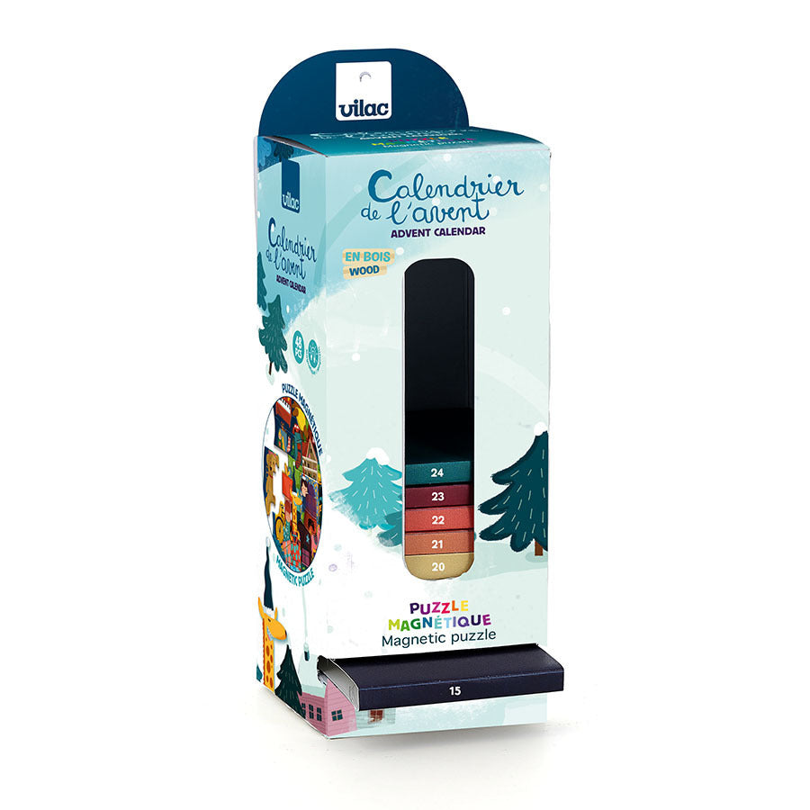 Il calendario dell'Avvento - Puzzle magnetico di Natale