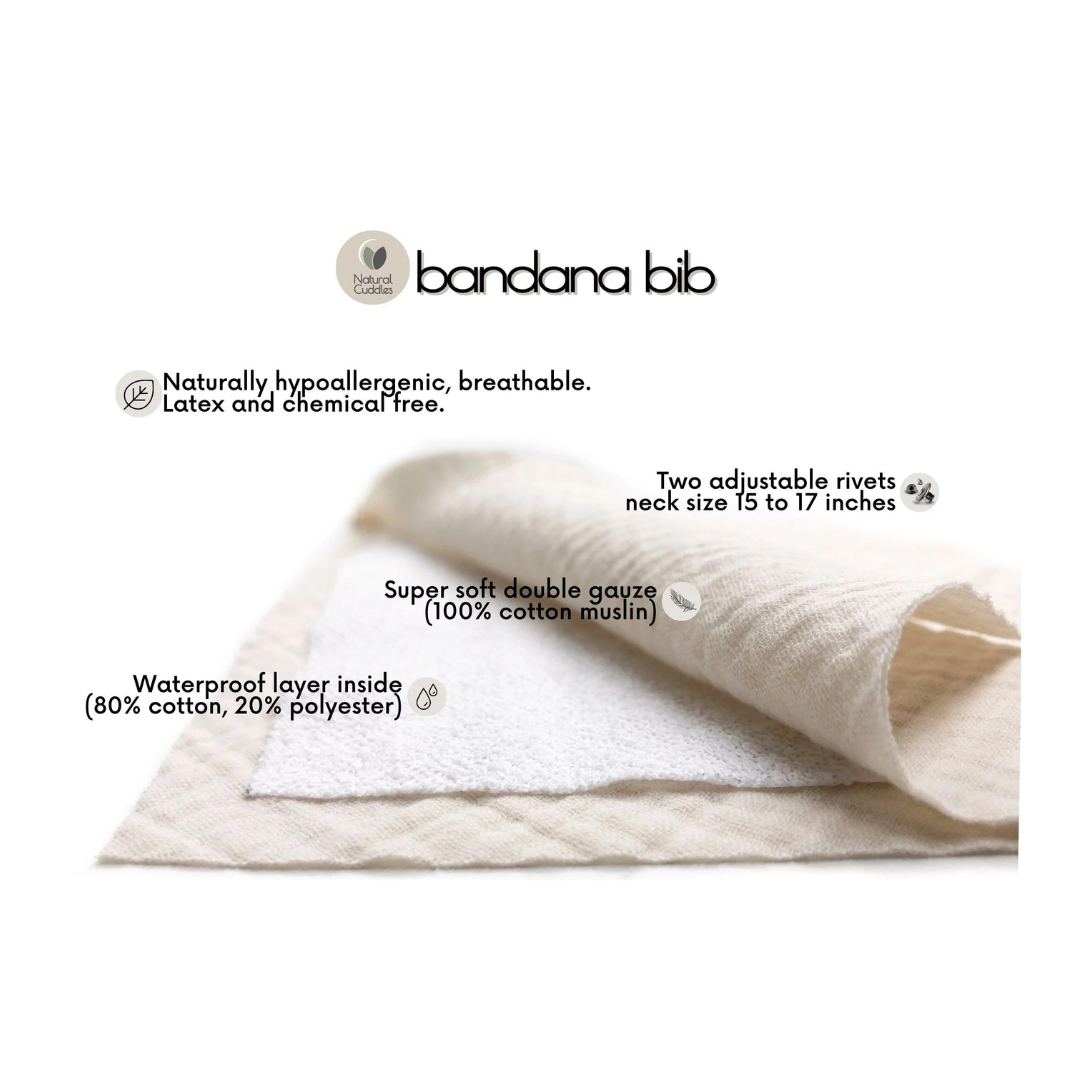 Bandana mussola Leone arancione -  Set da 5